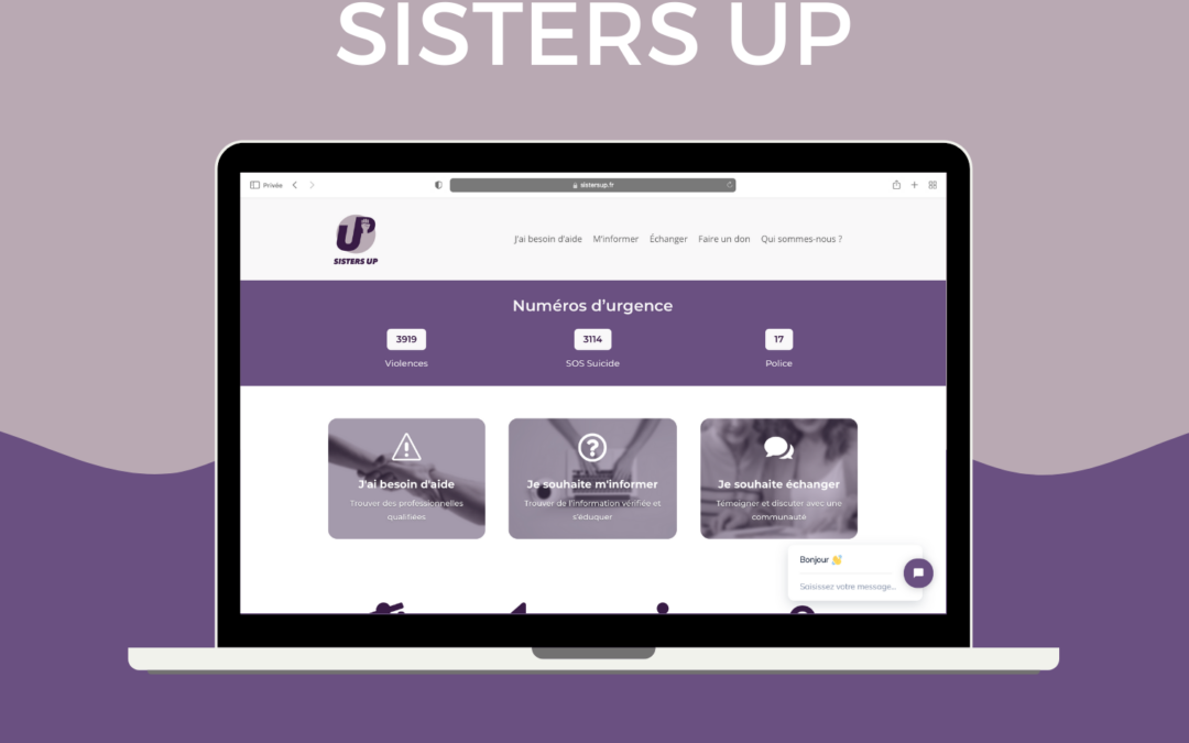 Création du site internet Sisters up 